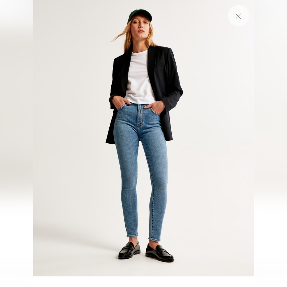 Abercrombie & Fitch Super Skinny High Rise Ankle Jeans